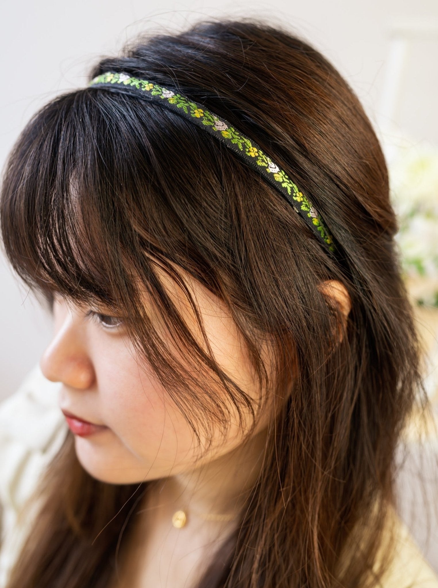 Limelight Vines Skinny Headband by Ash & Rose