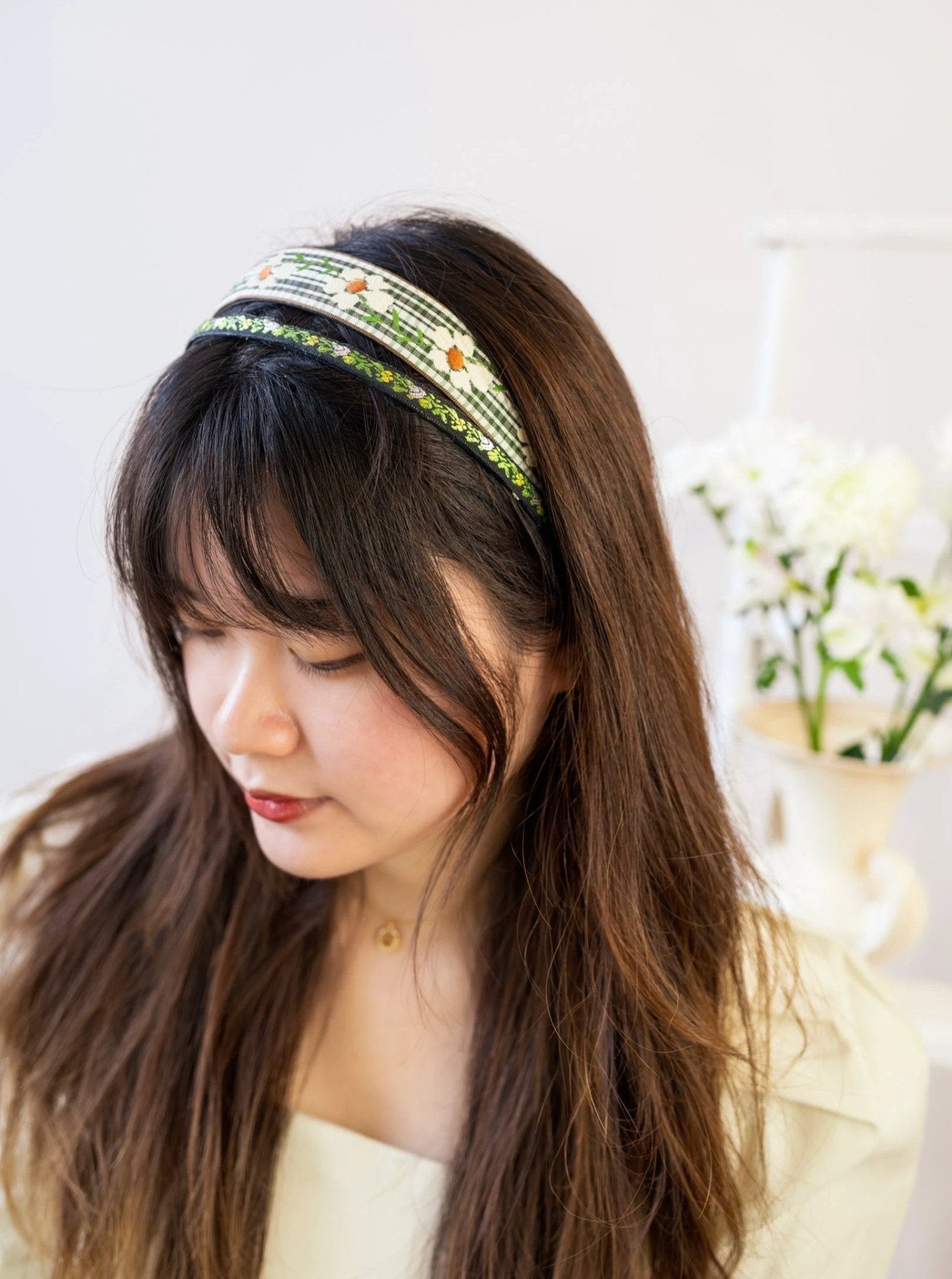 Limelight Vines Skinny Headband by Ash & Rose