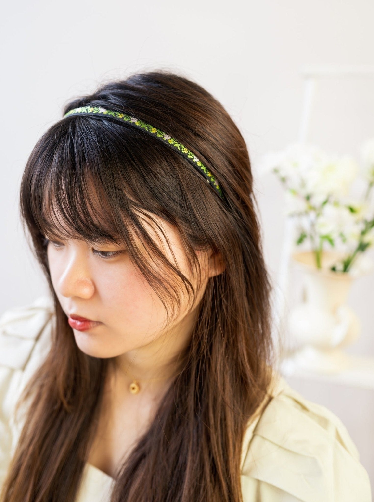 Limelight Vines Skinny Headband by Ash & Rose