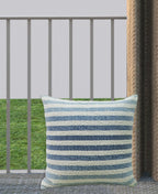 Linden Street 100% Cotton Ombre Textured Stripe Pillow Throw Pillow La Vie Bien Linden Street 100% Cotton Ombre Textured Stripe Pillow