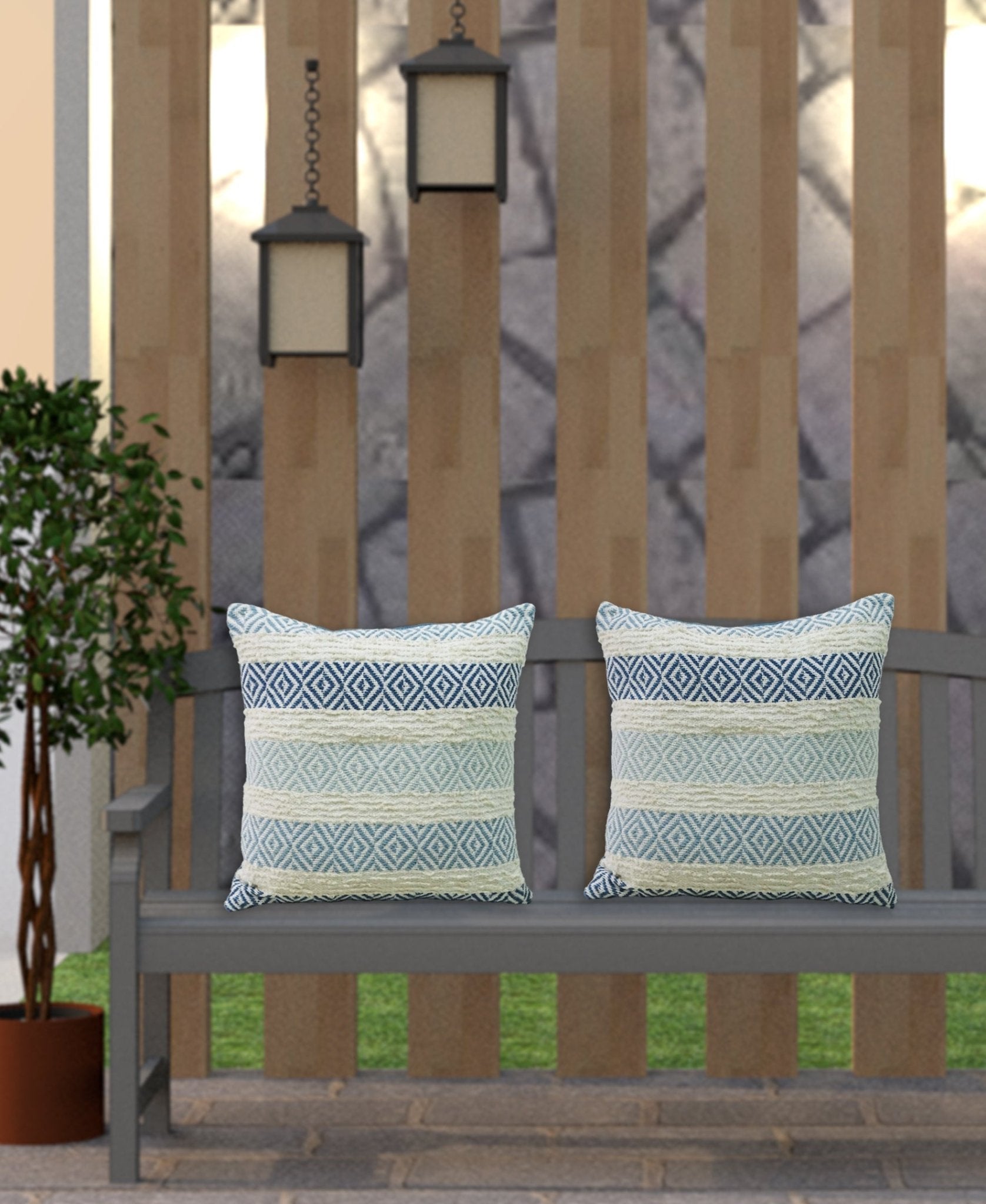 Linden Street Handwoven Weave Textured Stripe Pillow Throw Pillow La Vie Bien Linden Street Handwoven Weave Textured Stripe Pillow