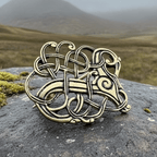 Lindholm Hoeje Celtic Viking Brooch - Bronze Historical Reproduction Pin Brooch La Vie Bien Lindholm Hoeje Celtic Viking Brooch - Bronze Historical Reproduction Pin