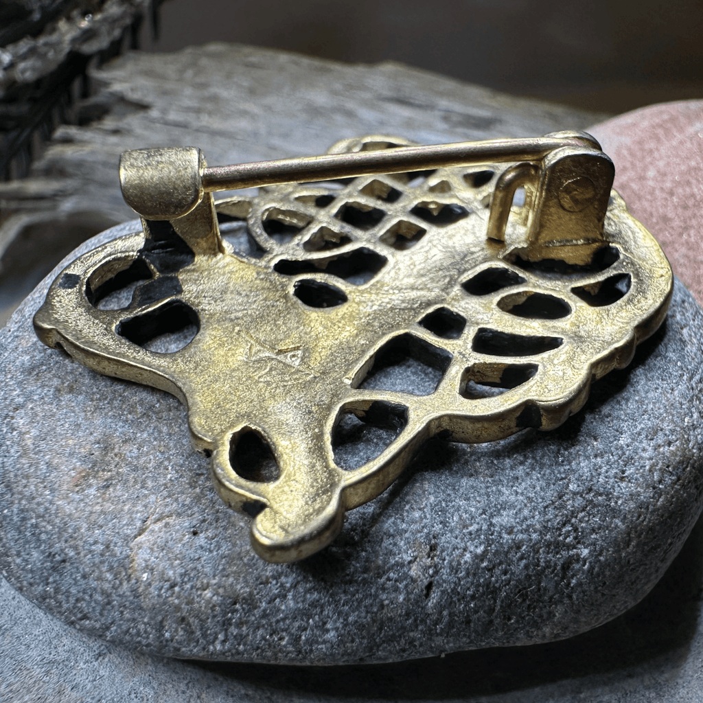 Lindholm Hoeje Celtic Viking Brooch - Bronze Historical Reproduction Pin Brooch La Vie Bien Lindholm Hoeje Celtic Viking Brooch - Bronze Historical Reproduction Pin