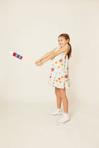 Linen Picnic Kid Ruffle Dress Dresses La Vie Bien Linen Picnic Kid Ruffle Dress