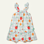 Linen Picnic Kid Ruffle Dress Dresses La Vie Bien Linen Picnic Kid Ruffle Dress