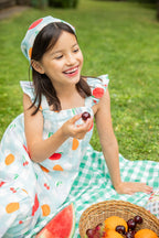 Linen Picnic Kid Ruffle Dress Dresses La Vie Bien Linen Picnic Kid Ruffle Dress