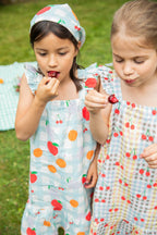 Linen Picnic Kid Ruffle Dress Dresses La Vie Bien Linen Picnic Kid Ruffle Dress
