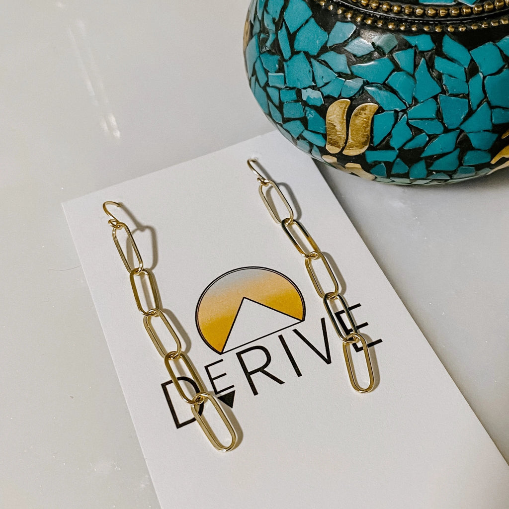 Linked Up Earrings by Derive Jewelry
