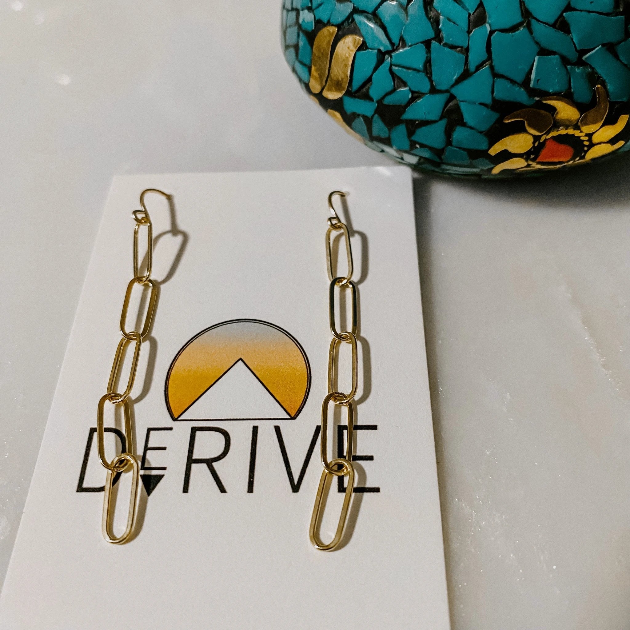 Linked Up Earrings by Derive Jewelry