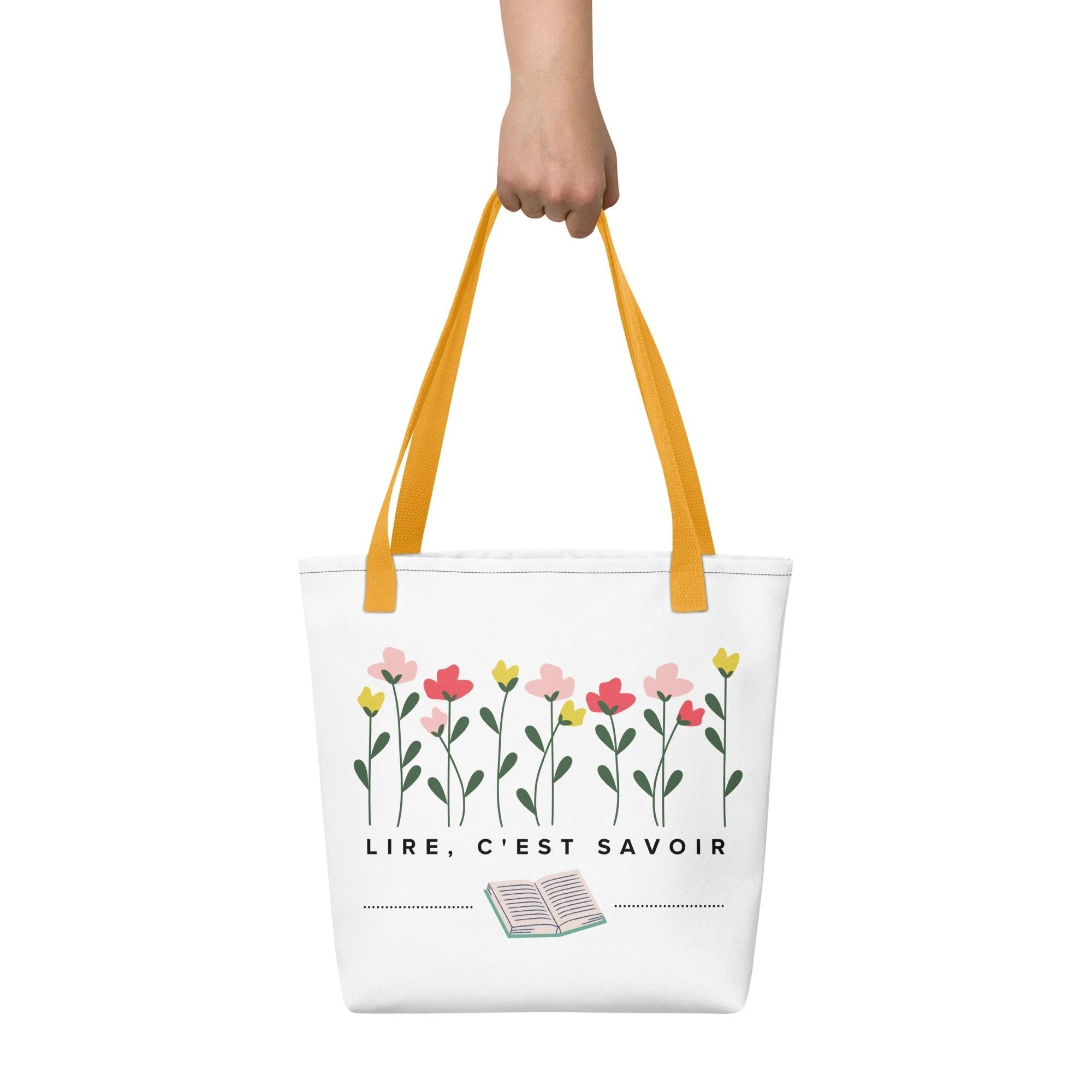 Lire, c'est savoir Tote bag for French book lovers by La Vie Bien