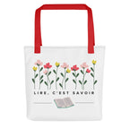 Lire, c'est savoir Tote bag for French book lovers by La Vie Bien