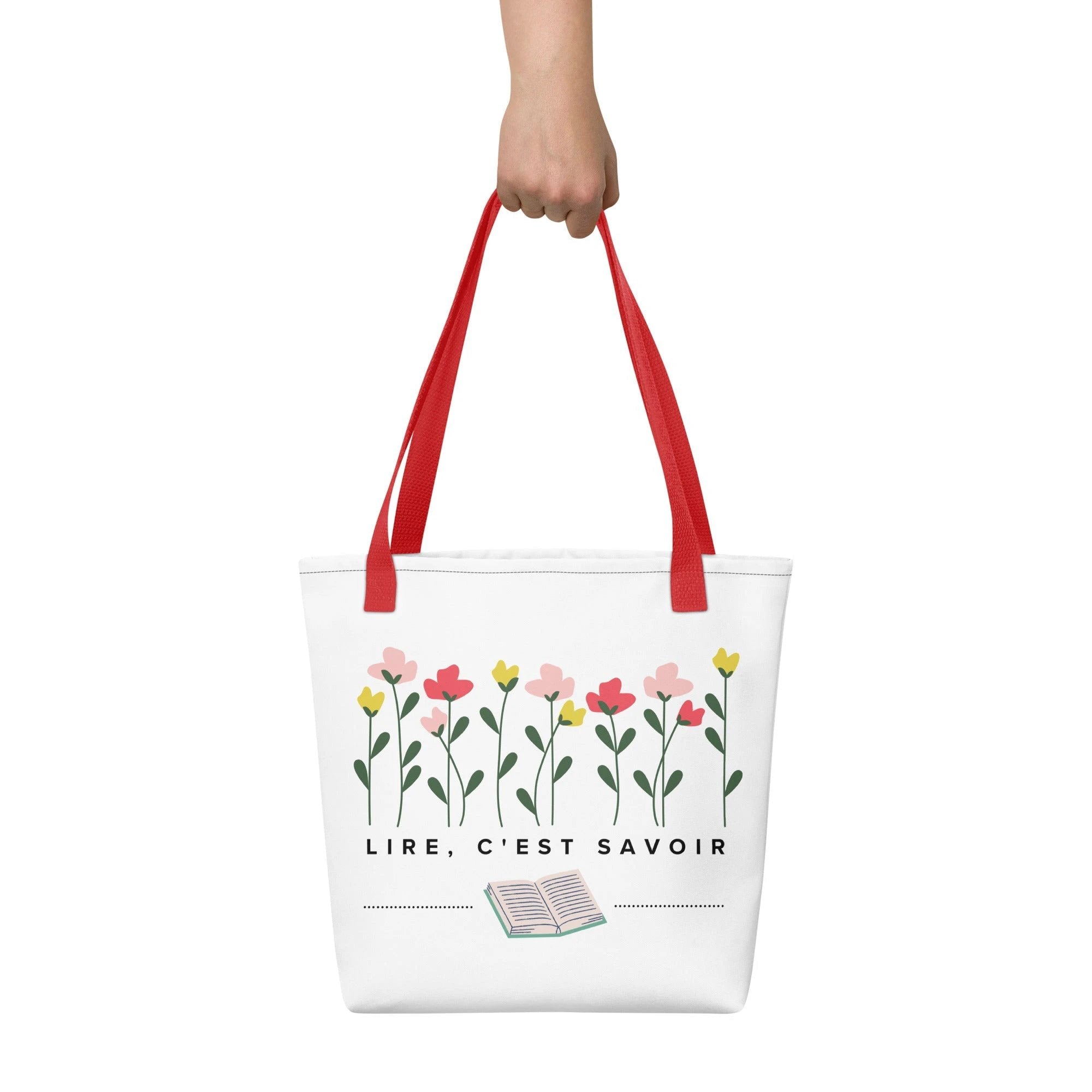 Lire, c'est savoir Tote bag for French book lovers by La Vie Bien