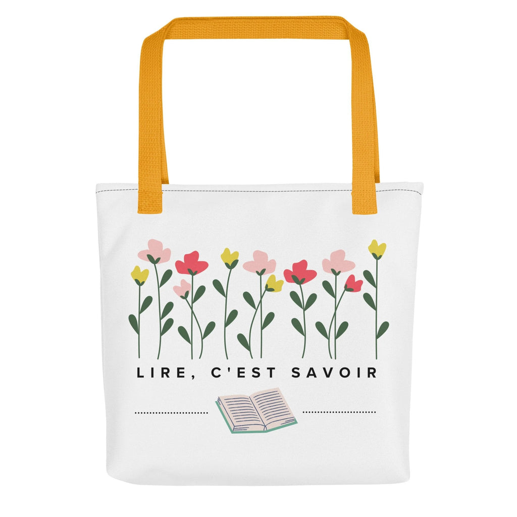 Lire, c'est savoir Tote bag for French book lovers by La Vie Bien
