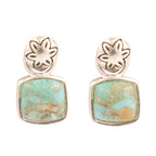 Little Bits Blue Turquoise Post Sterling Silver Earrings Earrings La Vie Bien Little Bits Blue Turquoise Post Sterling Silver Earrings