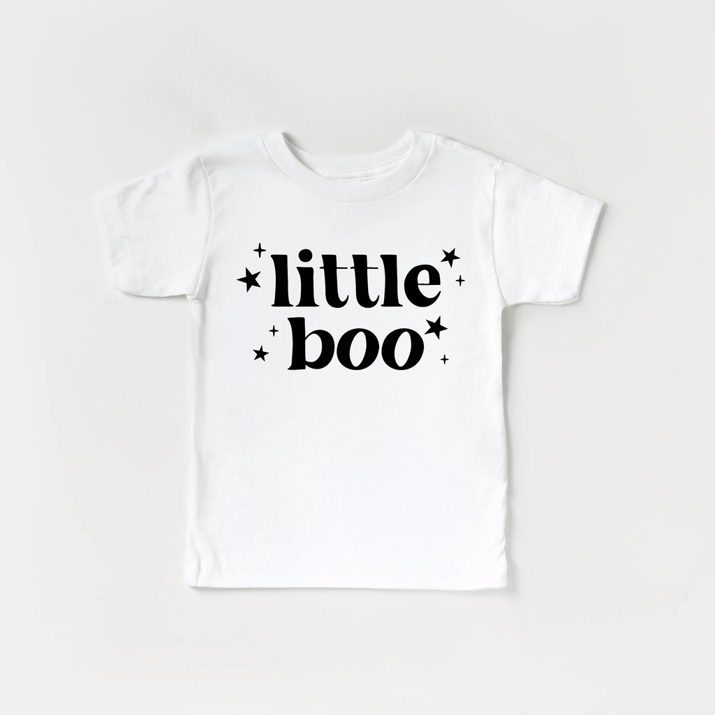 Little Boo toddler and youth tee shirt, Halloween collection by Benny and Ray Apparel