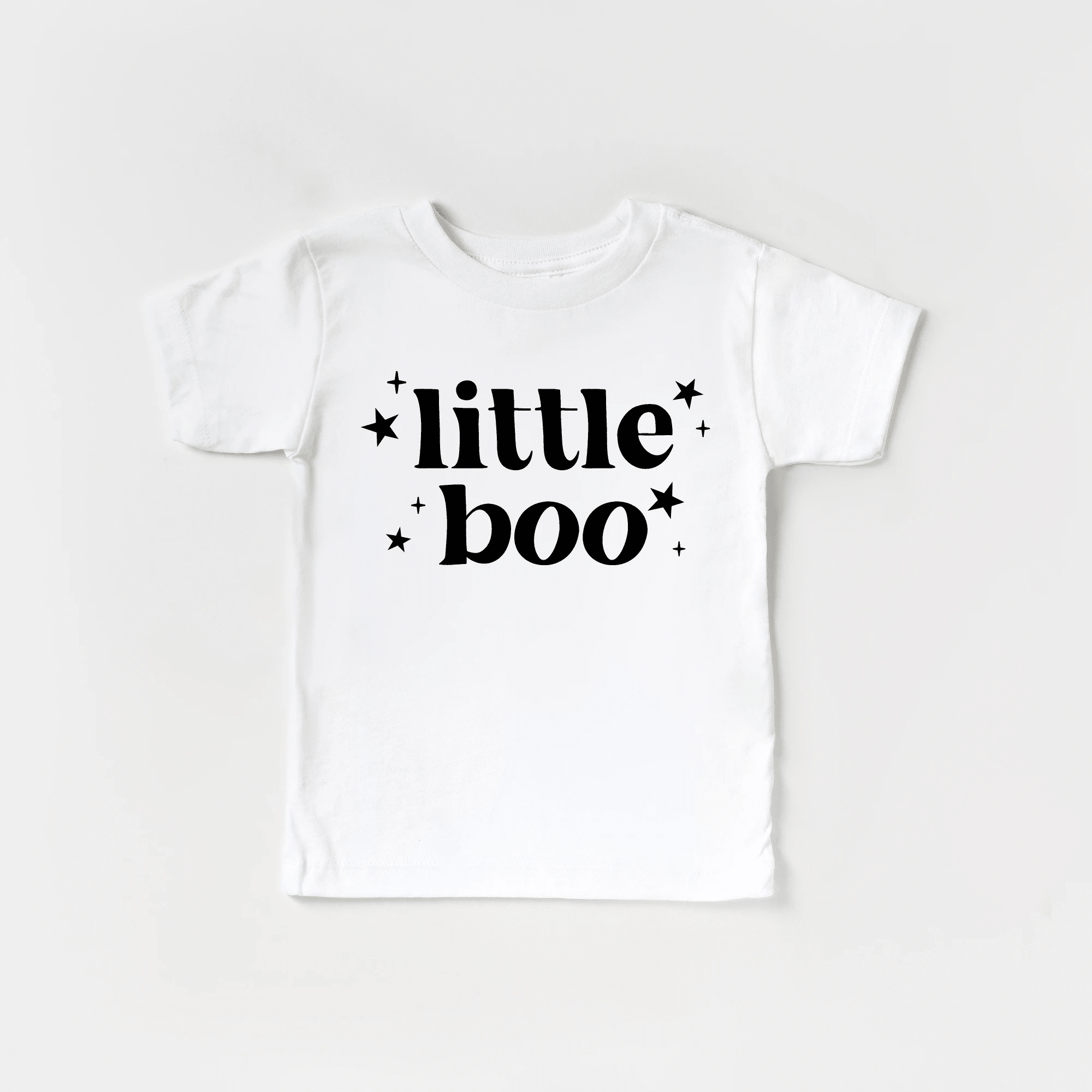 Little Boo toddler and youth tee shirt, Halloween collection by Benny and Ray Apparel