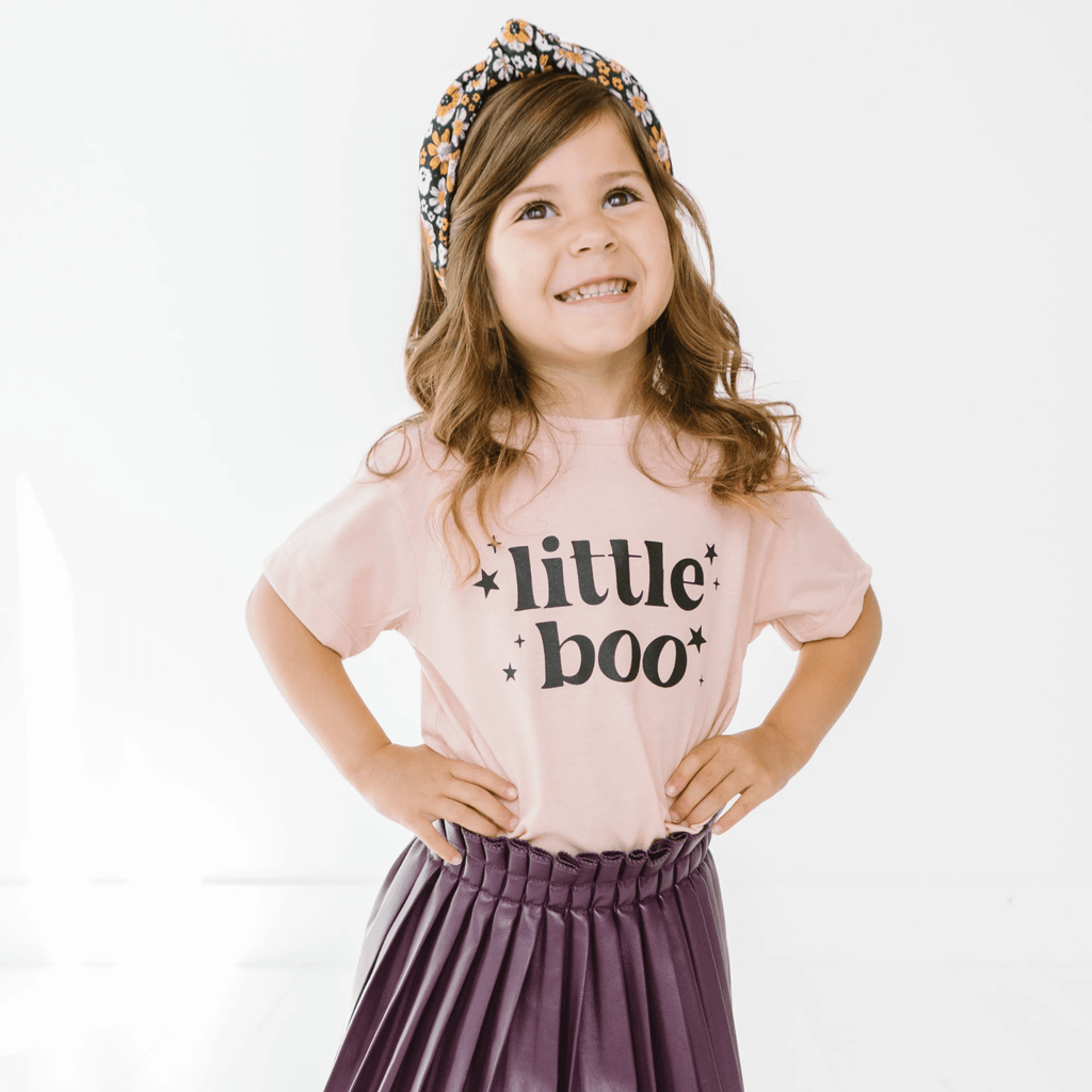 Little Boo toddler and youth tee shirt, Halloween collection by Benny and Ray Apparel