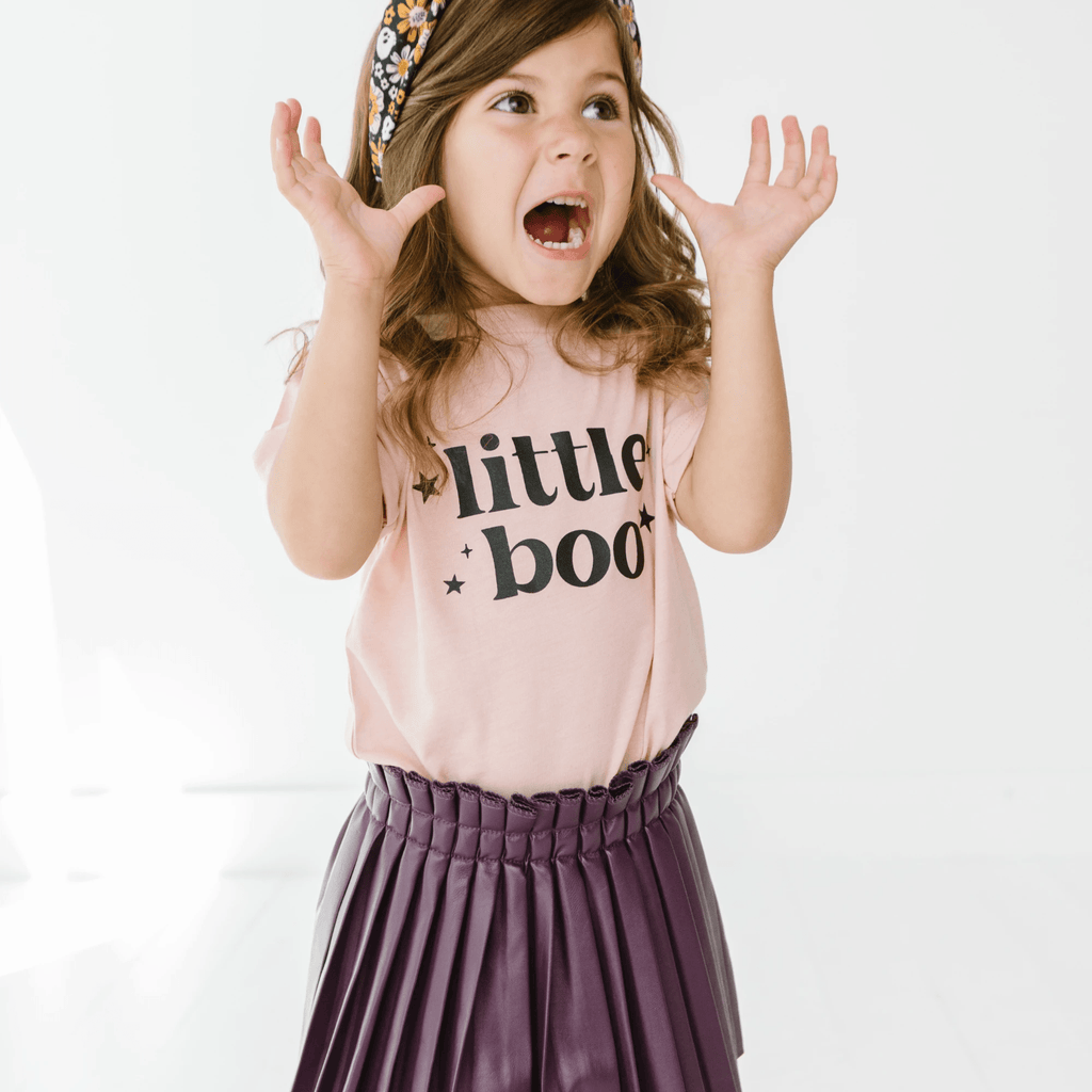 Little Boo toddler and youth tee shirt, Halloween collection by Benny and Ray Apparel