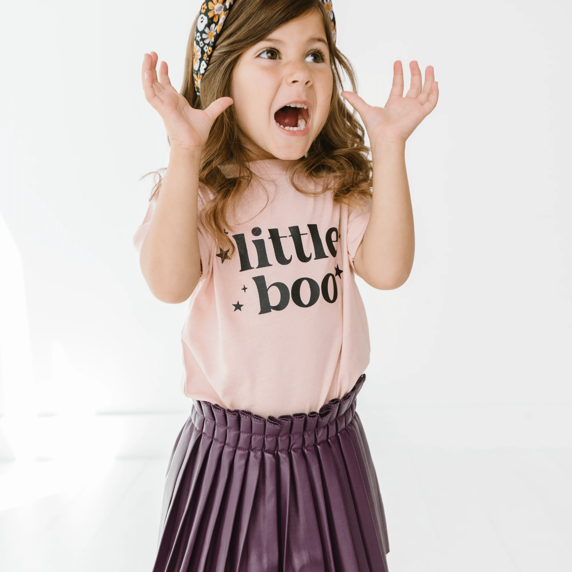 Little Boo toddler and youth tee shirt, Halloween collection by Benny and Ray Apparel
