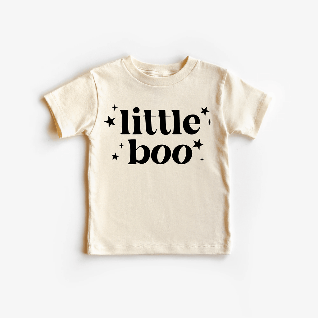 Little Boo toddler and youth tee shirt, Halloween collection by Benny and Ray Apparel