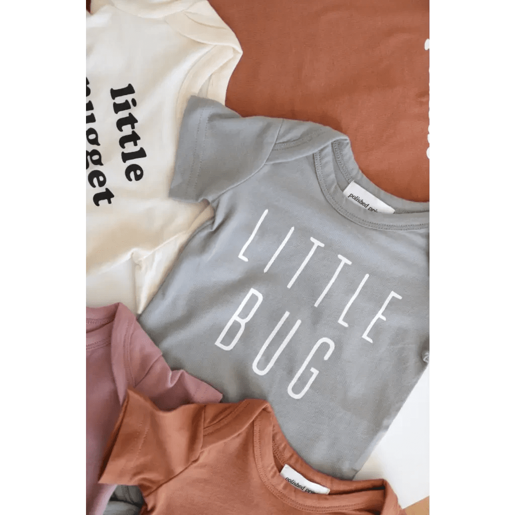 Little Bug Organic Cotton Baby Bodysuit by Polished Prints