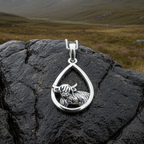 Little Hamish Highland Cow Necklace in Sterling Silver Pendant La Vie Bien Little Hamish Highland Cow Necklace in Sterling Silver