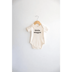 Little Nugget Organic Cotton Baby Bodysuit by Polished Prints