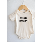 Little Nugget Organic Cotton Baby Bodysuit by Polished Prints