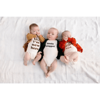 Little Nugget Organic Cotton Baby Bodysuit by Polished Prints