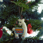 Llama Felted Embroidered Wool Handmade Ornament - Mexico Decor La Vie Bien Llama Felted Embroidered Wool Handmade Ornament - Mexico