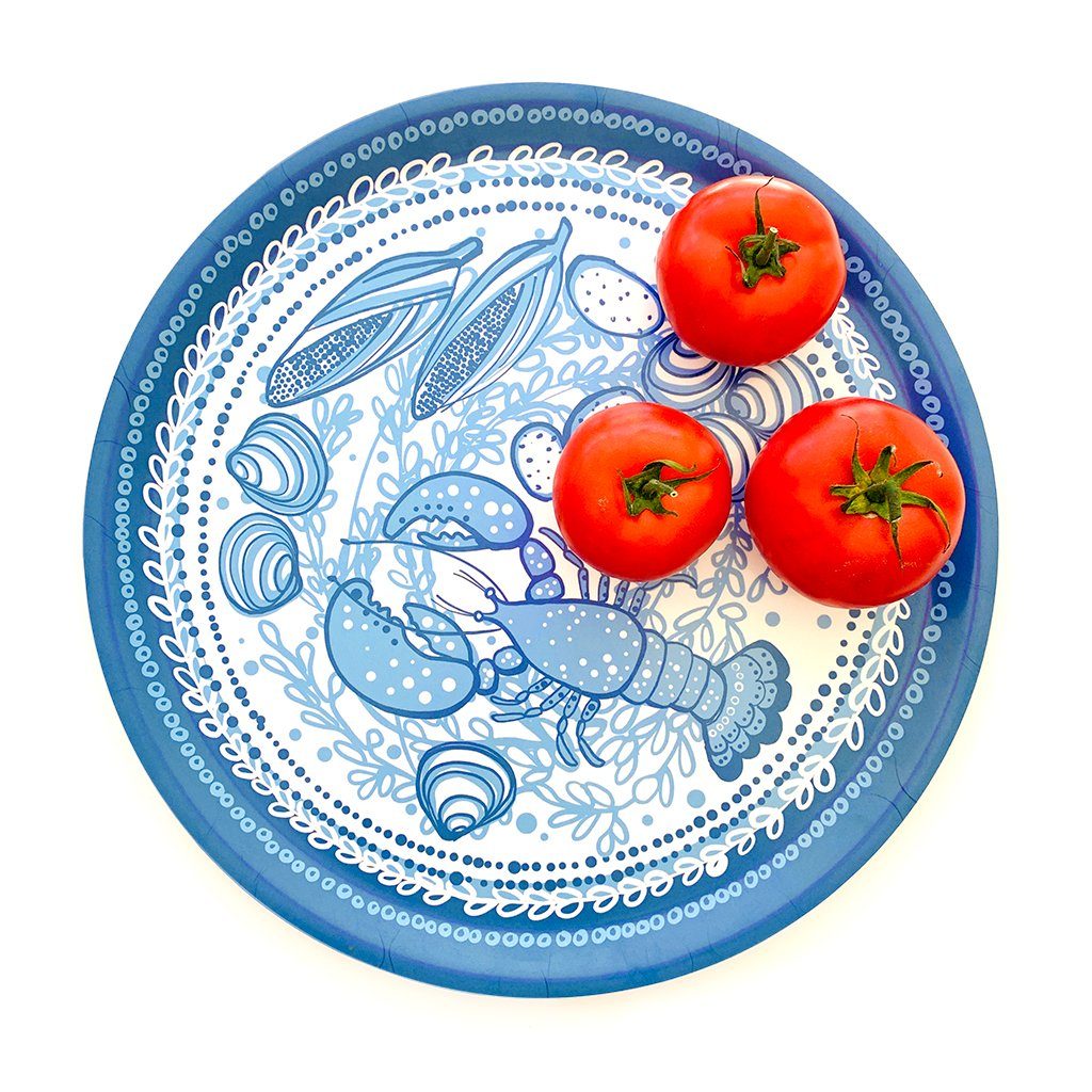 Lobster Tray, 15" round | Certified sustainable production Tray La Vie Bien Lobster Tray, 15" round | Certified sustainable production