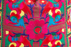 Lola Colorful Alebrije Silk Embroidered Pillow Cover
