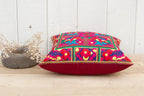 Lola Colorful Alebrije Silk Embroidered Pillow Cover
