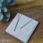 Long Bar Pendant Necklace by Lemons and Limes Boutique