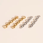 Long Chain Chunky Huggie Hoop Charms by Oh Clementine
