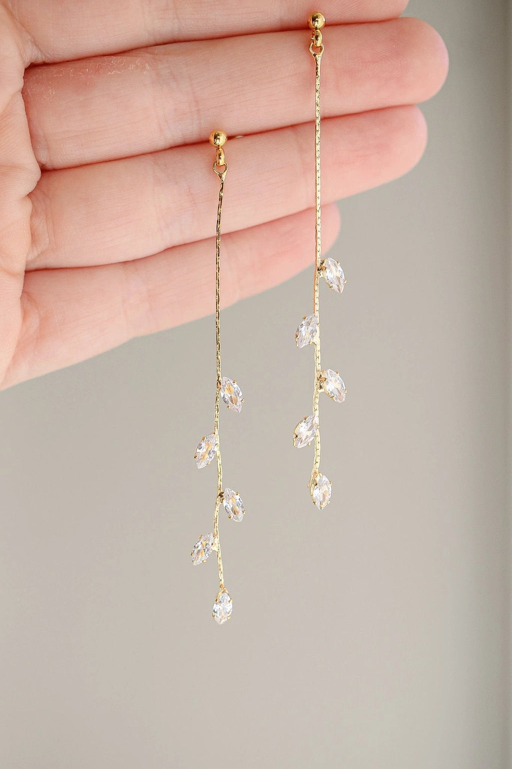 Long Daphne Dangle by Rose & Clay
