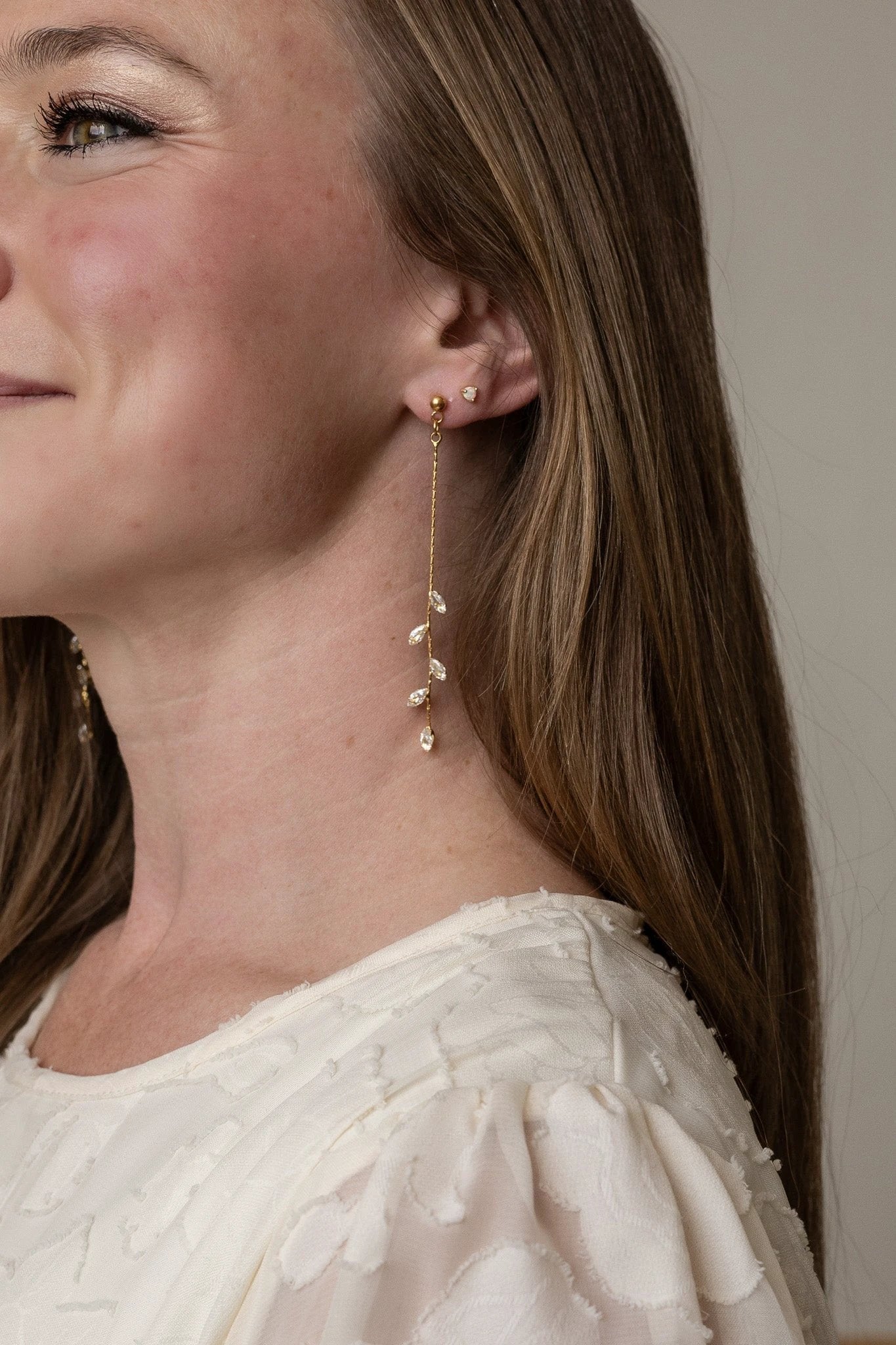 Long Daphne Dangle by Rose & Clay