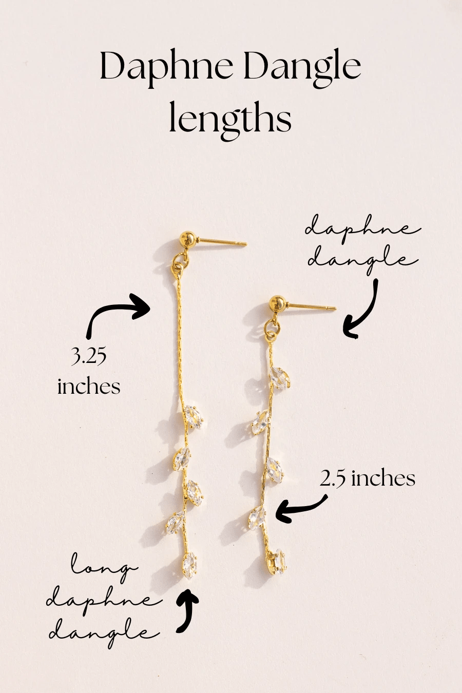 Long Daphne Dangle by Rose & Clay