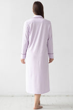 Long Sleep Shirt in Pima Cotton NIGHTSHIRTS La Vie Bien Long Sleep Shirt in Pima Cotton