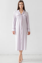 Long Sleep Shirt in Pima Cotton NIGHTSHIRTS La Vie Bien Long Sleep Shirt in Pima Cotton