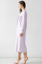 Long Sleep Shirt in Pima Cotton NIGHTSHIRTS La Vie Bien Long Sleep Shirt in Pima Cotton