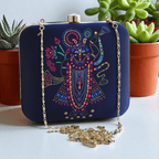 Lord Shrinathji Portrait Clutch Clutch La Vie Bien Lord Shrinathji Portrait Clutch