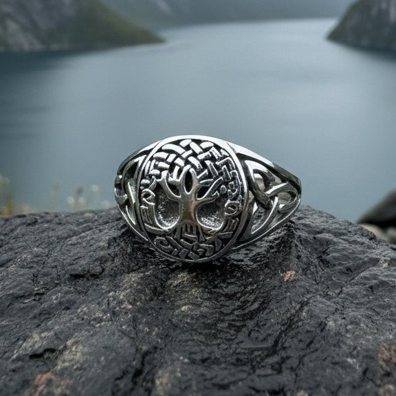 Lorna Celtic Tree of Life Ring in Sterling Silver Ring La Vie Bien Lorna Celtic Tree of Life Ring in Sterling Silver