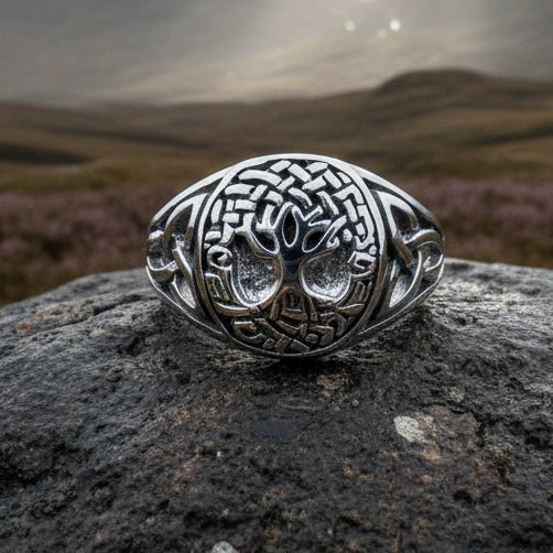 Lorna Celtic Tree of Life Ring in Sterling Silver Ring La Vie Bien Lorna Celtic Tree of Life Ring in Sterling Silver