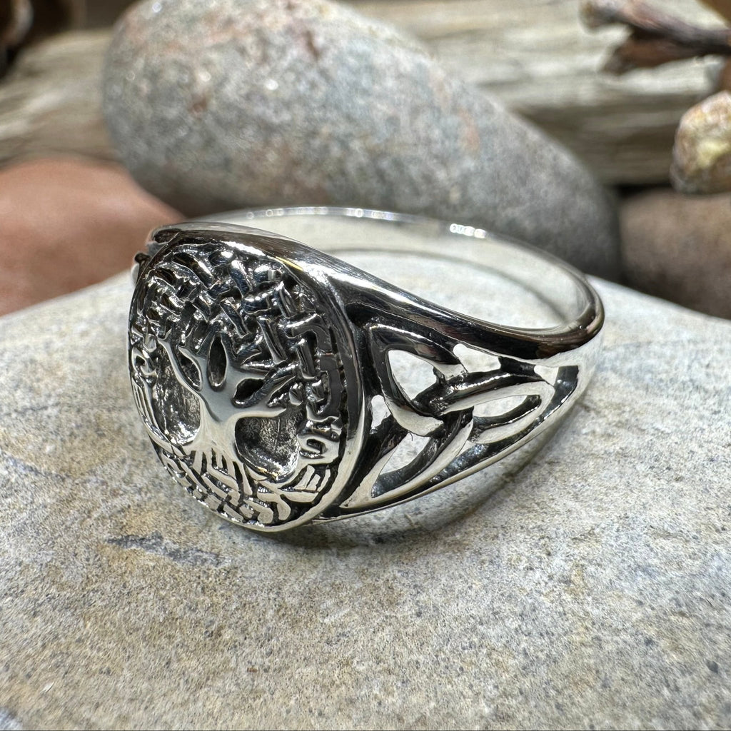 Lorna Celtic Tree of Life Ring in Sterling Silver Ring La Vie Bien Lorna Celtic Tree of Life Ring in Sterling Silver