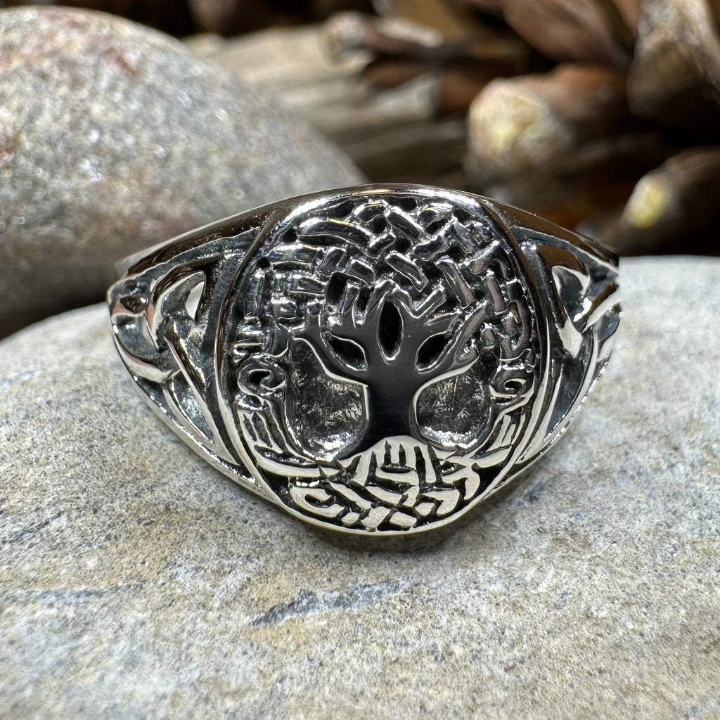 Lorna Celtic Tree of Life Ring in Sterling Silver Ring La Vie Bien Lorna Celtic Tree of Life Ring in Sterling Silver