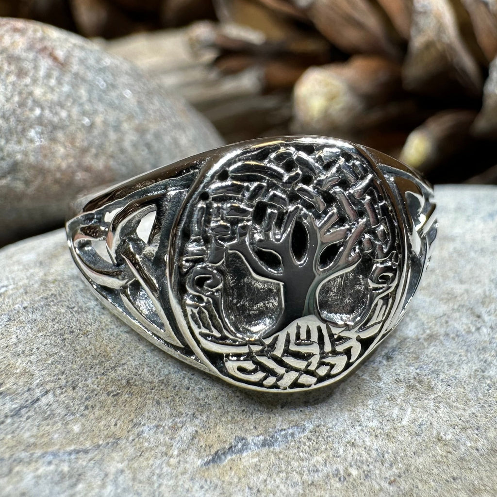 Lorna Celtic Tree of Life Ring in Sterling Silver Ring La Vie Bien Lorna Celtic Tree of Life Ring in Sterling Silver