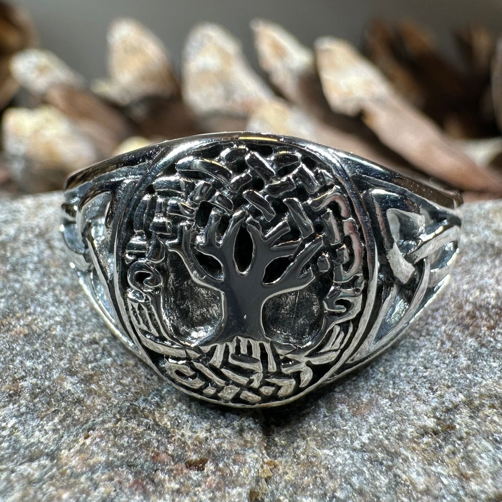 Lorna Celtic Tree of Life Ring in Sterling Silver Ring La Vie Bien Lorna Celtic Tree of Life Ring in Sterling Silver