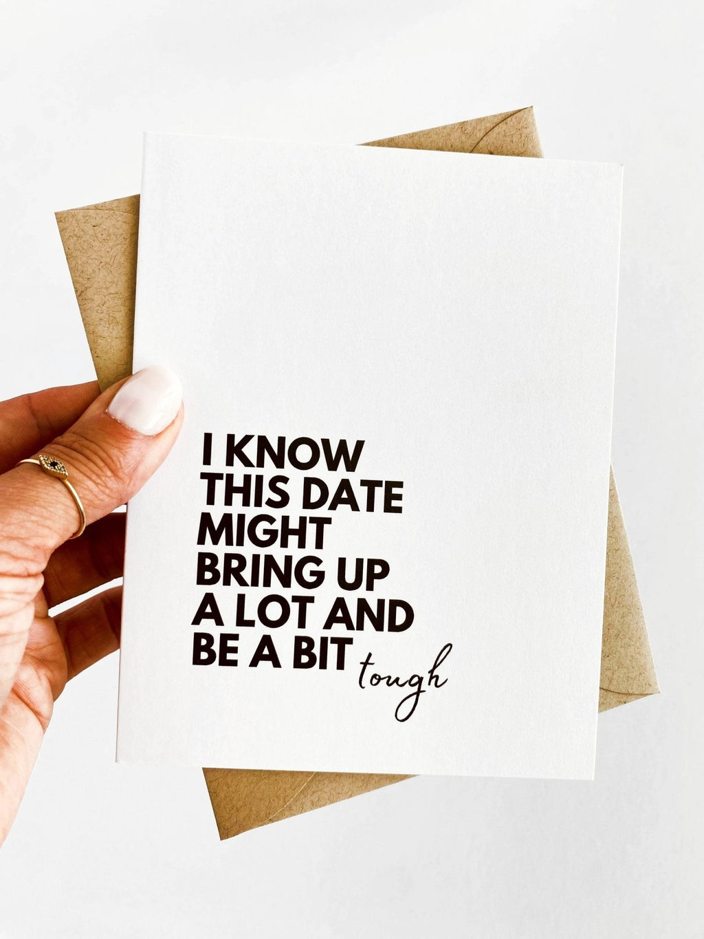 Loss Anniversary Bereavement Card Tough Date by Five Dot Post