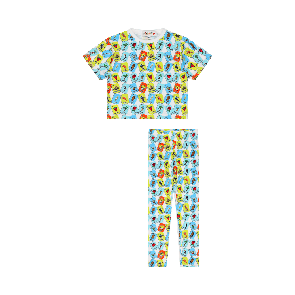 Lotería Shirt and Pants Set | Vibrant Multicultural Kids Outfit